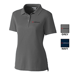 WOMENS CUTTER & BUCK ECO TRI-BLEND PIQUE POLO